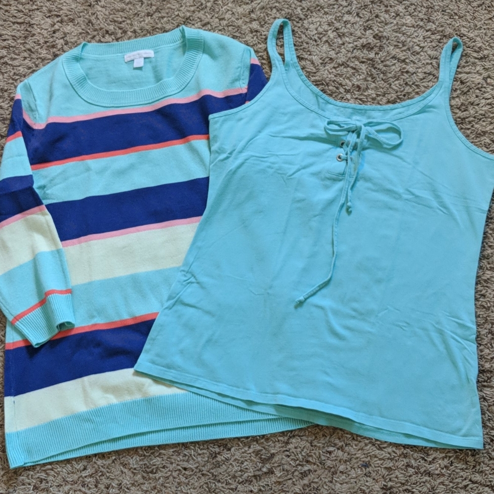 NY&Co Sweater+Tank top.